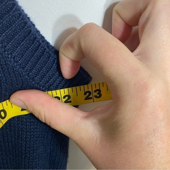 Vintage Knit Sweater Vest Red Cardinal Holly Leaves Christmas Large Blue Women’s - Picture 4 of 5